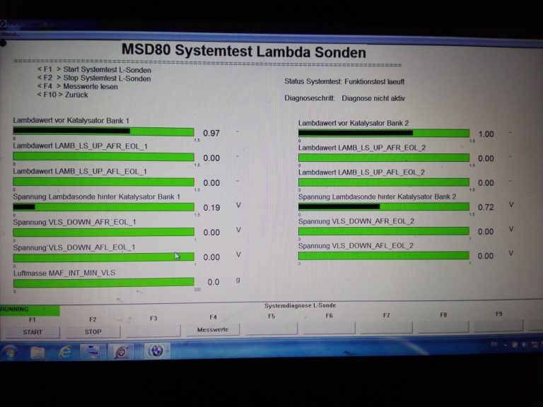 BMW M54 N43 N46 N52 N53 N54 diagnostics INPA Lambda probes